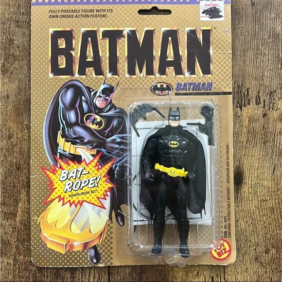 Vintage 1989 Batman Action Figure with Bat-Rope - Picture 1 of 5